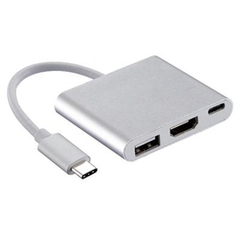 Imagem da oferta Adaptador USB-C para HDMI USB C e USB A MD9 Alumínio - 7750