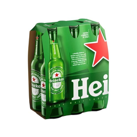 Imagem da oferta Cerveja Heineken Puro Malte Lager Premium Long Neck 330ml - 6 Garrafas