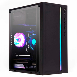 Imagem da oferta Gabinete Gamer Liketec Craft RGB Mid Tower Acrílico M-ATX Black Sem Fonte Sem Fan LC-MT-CRAFT-2021