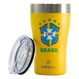 Imagem da oferta Copo Térmico Brasil Azul Ou Amarelo - Arell