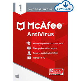 Imagem da oferta McAfee Antivírus - Proteção para 1 Dispositivo - 1 ano - Digital para download