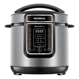 Imagem da oferta Panela de Pressão Elétrica 6L Mondial Master Cooker PE60 Preta Inox 127V