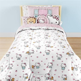 Imagem da oferta Edredom Infantil Solteiro Hello Kitty Sanrio Grão de Gente