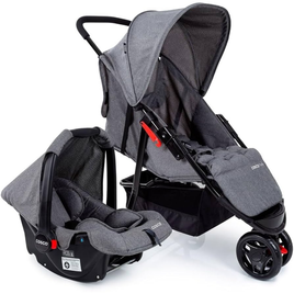 Imagem da oferta Cosco Kids Travel System Toffy Cinza Mescla