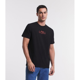 Imagem da oferta Camiseta Comfort em Meia Malha com Estampa Built America Route 66