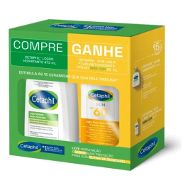 Imagem da oferta Cetaphil Hidratante Loção 473ml + Cetaphil Sun Light Fluid Facial Fps60 Sem Cor 50ml