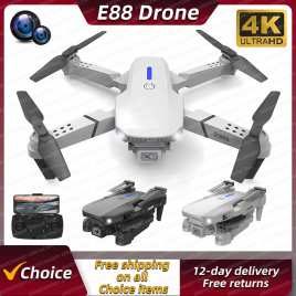 Imagem da oferta Drone Dobrável Dual HD E88Pro