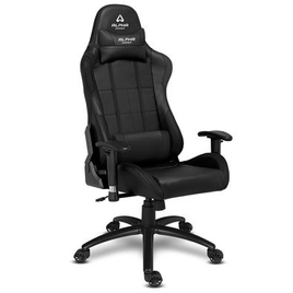 Imagem da oferta Cadeira Gamer Alpha Gamer Vega Preto Reclinável com Almofadas Cilindro de Gás Classe 4