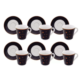 Imagem da oferta Kit Xícara E Pires De Café Valentina 12 Pçs 70ml Tramontina