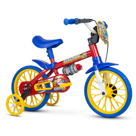 Imagem da oferta Bicicleta - Aro 12 - Fireman - Nathor - Vermelho e Azul - Quanto mais Brincadeira Melhor!