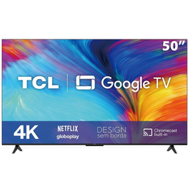 Imagem da oferta Smart TV LED 50\" 4K TCL 50P635 HDR Wifi Dual Band Bluetooth Controle Remoto com Comando por controle de Voz Google Assi