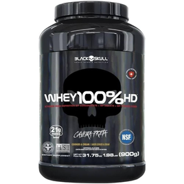 Imagem da oferta CAVEIRA PRETA WHEY 100% HD BLACK SKULL - 900G (WPC WPI E WPH) WHEY 100% HD- POTE COOKIES & CREAM 900G Cor: multicolored