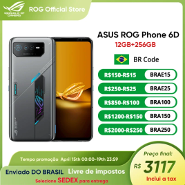 Imagem da oferta ASUS-ROG 6D Ultimate MediaTek Tela Original de E-Sports Carregamento Rápido NFC Dimensão 9000 6.78