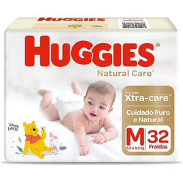 Imagem da oferta HUGGIES Fralda Huggies Natural Care M 32 Unidades