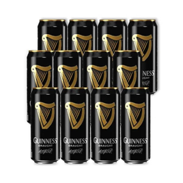Imagem da oferta 12 unidades Cerveja Irlandesa GUINNESS Draught Stout Escura - 440ml