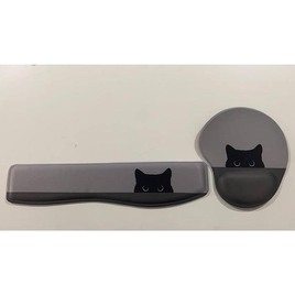 Imagem da oferta Kit Mouse Pad e Apoio Teclado Ergonômico de Gatinho