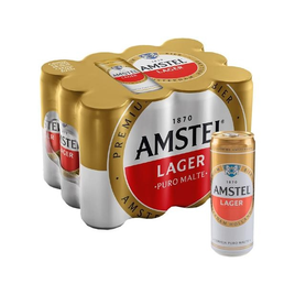 Imagem da oferta Cerveja Amstel Lager Puro Malte 12 Unidades - Lata 350ml
