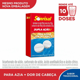 Imagem da oferta Sonrisal Tradicional 10 Comprimidos Efervecentes - Drogaria Venancio | Farmácia Online com Frete Grátis