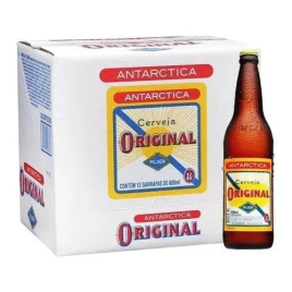 Imagem da oferta 2 Packs de Cerveja Antarctica Original Garrafa 600ml - Total 24 Unidades