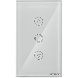 Imagem da oferta Steck Interruptor Inteligente 4x2 Dimmer Touch Wi-Fi Steck Ambiente Conectado Bivolt Branco