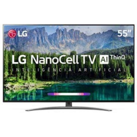Imagem da oferta TV LED 55" LG 55SM8600 UHD 4K ThinQ AI Smart TV Tecnologia NanoCell Nano Design Processador Inteligente Alpha 7.