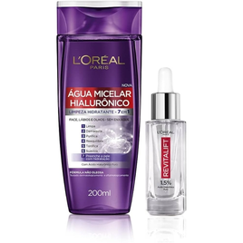 Imagem da oferta Kit Sérum Preenchedor Anti idade L'Oréal Paris Revitalift 30ml + Água Micelar Hialurônico 200ml