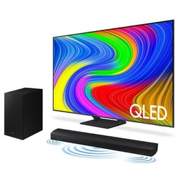 Imagem da oferta Smart TV 55" QLED 4K 55Q65D 2024 + Soundbar Samsung HW-B550/ZD