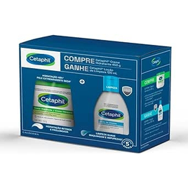 Imagem da oferta 2 Kit Cetaphil Creme Hidratante 453g + Loção de Limpeza 120ml