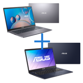 Notebook ASUS X515JA-BR2750 Cinza + Notebook ASUS E410MA-BV1871X Star Black