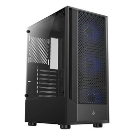 Imagem da oferta Gabinete Gamer Rise Mode Wave Black Mid Tower ARGB ATX 3 Cooler Fan ARGB Preto - RM-WA-FB-ARGB