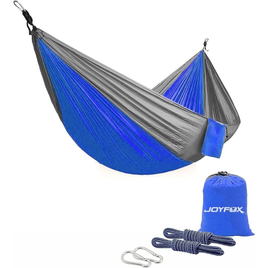 Imagem da oferta JOYFOX Rede De Dormir Camping Construção Rápida Portátil Dobrável Rede de Árvore Acampamento (Médio Azul)