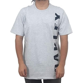 Imagem da oferta Camiseta Oakley Masculina Big Bark Tee Cinza Claro Mescla - Tam P