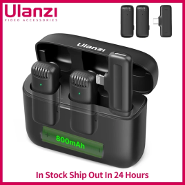 Imagem da oferta Sistema de Microfone Ulanzi-J12 sem Fio Lavalier Áudio Vídeo