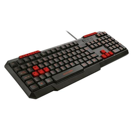 Imagem da oferta Teclado Gamer Multi TC242 Slim ABNT Preto e Vermelho - TC242