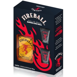Imagem da oferta Kit FireBall + 2 Copos Shot 750 ml