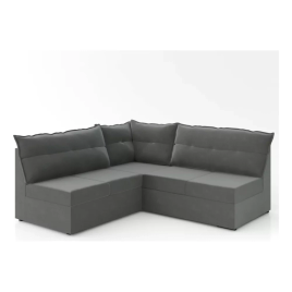 Imagem da oferta Sofá De Canto 5 Lugares Renaut Suede Cinza /mamflex