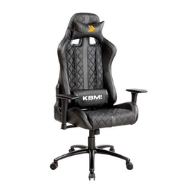 Imagem da oferta Cadeira Gamer KBM! GAMING CG450 Preto Com Almofadas Reclinável Descanso de Braço 2D - KGCG450PT