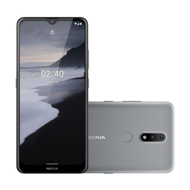 Imagem da oferta Smartphone Nokia 2.4 4G 64GB Tela HD+ 6.5 pol 3GB RAM Câm Dupla 13MP + Selfie 5MP Cinza - NK015