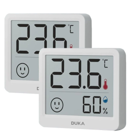 Imagem da oferta 2 Unidades Medidor de Temperatura e Umidade Duka Atuman Thmini