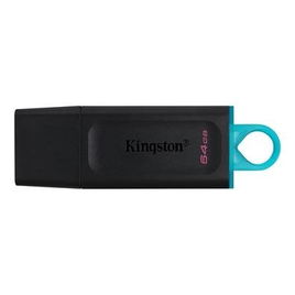 Imagem da oferta Pen Drive DataTraveler Exodia 64GB Kingston com Conexão USB 3.2 Preto/Azul - DTX/64GB