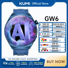 Imagem da oferta KUMI-GW6 Relógio Inteligente, 1,43 "Tela AMOLED