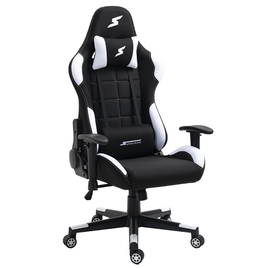 Imagem da oferta Cadeira Gamer SuperFrame Speed Reclinável Tecido Preto e Branco