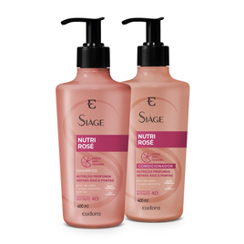 Imagem da oferta Kit Eudora Siàge Nutri Rose Shampoo 400ml + Condicionador 400ml