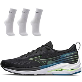 Imagem da oferta Kit 1 Tênis de Corrida Masculino Mizuno Wave Vitality 4 e 3 Pares de Meia Cano Médio