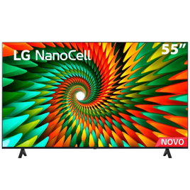 Imagem da oferta Smart TV 55\" 4K LG NanoCell 55NANO77SRA Bluetooth ThinQ AI Alexa Google Assistente Airplay 3 HDMIs