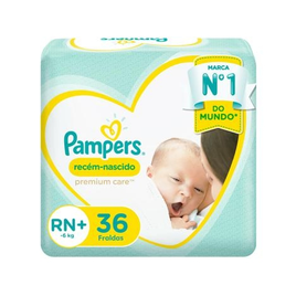 Imagem da oferta Fralda Pampers Premium Care Tam RN+ - 36 Unidades