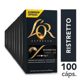 Imagem da oferta Kit 100 Cápsulas de Café L'or Ristretto