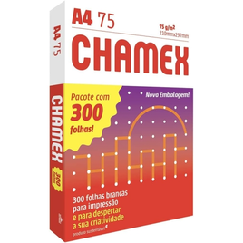 Imagem da oferta Papel Sulfite Chamex A4 75g - 300 Folhas