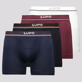 Imagem da oferta Kit de 4 Cuecas Boxer Lupo Microfibra Seamless