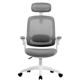 Imagem da oferta Cadeira Office Elements Astra Cinza e Branco Ajuste de Inclinação Automático Cilindro de Gás Classe 4 - WFFLG67335